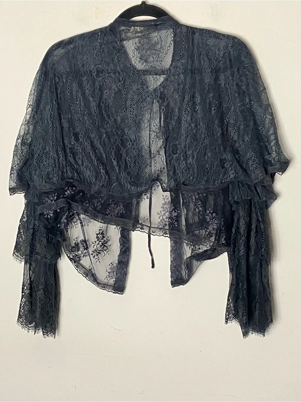Nigel Preston for Free People Lace Bolero Cardigan Medium